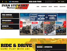 Tablet Screenshot of ivanstewartmotorsports.com